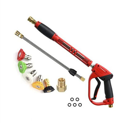 quality 40 Inch Car Wash, 5000 PSI High Pressure Power Seal Gun with Replacement Extension Wand, M22-14/15mm Mount, 5 Jet Tips factory